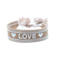 Wholesale Jewelry Casual Basic Bohemian Letter Heart Shape Polyester Bracelets main image 3