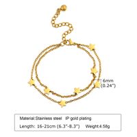 IG Style Simple Style Star Heart Shape 201 Stainless Steel Shell Zircon Bracelets In Bulk sku image 6