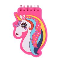 Pvc Soft Rubber Cover Coil Loose-leaf Notepad Creative Cartoon Notebook Portable Notepad Wholesale main image 4