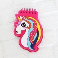 Pvc Soft Rubber Cover Coil Loose-leaf Notepad Creative Cartoon Notebook Portable Notepad Wholesale sku image 3
