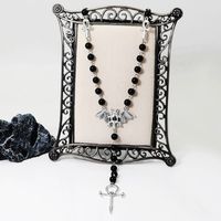 Wholesale Jewelry Classical Cross Alloy Ancient Silver-plated Long Necklace main image 5