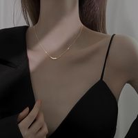 Simple Style Korean Style Geometric Copper Inlay Zircon Necklace sku image 2