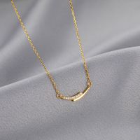 Simple Style Korean Style Geometric Copper Inlay Zircon Necklace main image 4