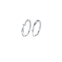 Einfacher Stil Pendeln Geometrisch Sterling Silber Offener Ring main image 3