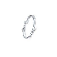 Einfacher Stil Pendeln Geometrisch Sterling Silber Offener Ring sku image 1