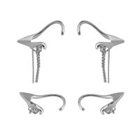 1 Pair Modern Style Geometric Plating Inlay Alloy Artificial Gemstones Drop Earrings main image 4