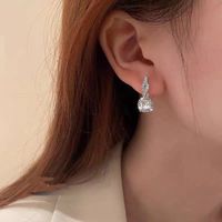 1 Pair Modern Style Geometric Plating Inlay Alloy Artificial Gemstones Drop Earrings sku image 1