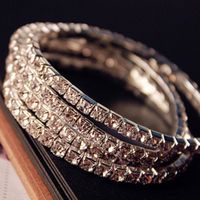 Wholesale Jewelry Elegant Lady Modern Style Geometric Alloy Zircon Plating Inlay Bangle main image 2