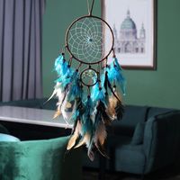Dreamcatcher Tree Wood Feather Iron Wind Chime Wall Art main image 2