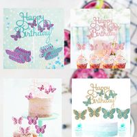 Birthday Butterfly Paper Party Cake Decorating Supplies main image 2