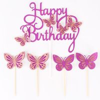 Birthday Butterfly Paper Party Cake Decorating Supplies sku image 6