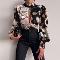 Women's Blouse Long Sleeve Blouses Hollow Out Backless Y2k Sexy Leopard main image 3