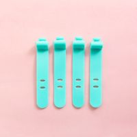 Anti-lost Headset Storage Silicone Cable Tie Data Cable Strap Headset Winder Bundle Protection Rope Cord Manager sku image 9