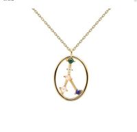 Modern Style Constellation Artificial Gemstones Alloy Copper Wholesale Necklace sku image 4