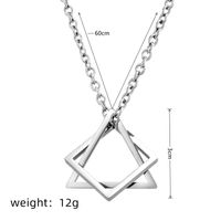 Lässig Basic Geometrisch Legierung Eisen Unisex Halskette Mit Anhänger main image 8