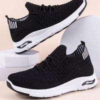 Women's Casual Sports Solid Color Round Toe Sports Shoes sku image 3