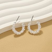 1 Pair Ig Style C Shape Plating Alloy Ear Studs sku image 2