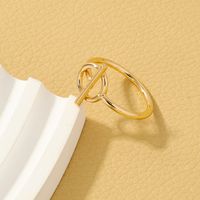 Wholesale Jewelry Simple Style Geometric Alloy Toggle Plating Rings main image 4