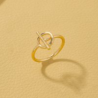 Wholesale Jewelry Simple Style Geometric Alloy Toggle Plating Rings main image 5