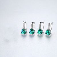 1 Pair Simple Style Geometric Inlay Alloy Artificial Crystal Rhinestones Earrings main image 3