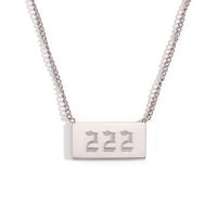Simple Style Classic Style Number Stainless Steel Necklace sku image 2