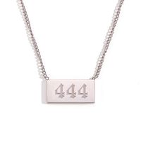 Simple Style Classic Style Number Stainless Steel Necklace sku image 4
