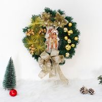 Hong Kong Love Cross-border New Christmas Decorations Scene Decoration Props Jesus Christmas Wreath Door Hanger sku image 2