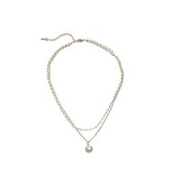 Elegant Retro Round Artificial Pearl Alloy Women's Layered Necklaces main image 4