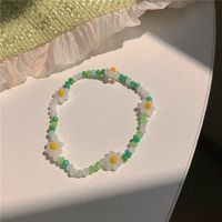 Vacation Flower Beaded Plastic Crystal Women's Bracelets sku image 2
