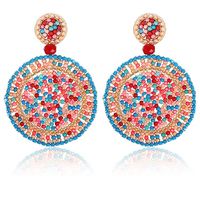 1 Pair Retro Round Seed Bead Drop Earrings sku image 6