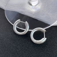 1 Pair Streetwear Solid Color Plating Copper Hoop Earrings sku image 2