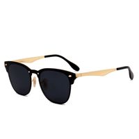 Einteilige, Flache Sonnenbrille Klassische Herren- Und Damensonnenbrille Im Gleichen Stil In Kontrastfarbe sku image 7