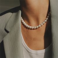 Elegant Round Stainless Steel Imitation Pearl Beaded Plating Women's Necklace main image 3