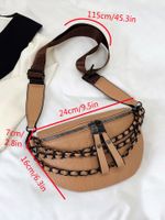 Women's Streetwear Solid Color Pu Leather Waist Bags main image 2