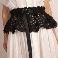 Elegant Flower Woven Fabric Women's Corset Belts main image 4