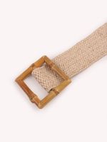 Classic Style Solid Color Nylon Bamboo Handmade Women's Woven Belts main image 2