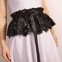Elegant Flower Woven Fabric Women's Corset Belts main image 1