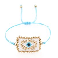 Ethnic Style Devil's Eye Glass Rope Beaded Knitting Unisex Bracelets main image 8