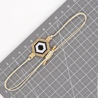 Ethnic Style Devil's Eye Glass Rope Beaded Knitting Unisex Bracelets main image 5
