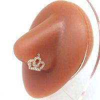 Simple Style Butterfly Stainless Steel Plating Inlay Zircon Nose Ring sku image 3
