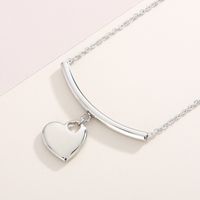 Titanium Steel 18K Gold Plated Streetwear Plating Heart Shape Earrings Necklace main image 5