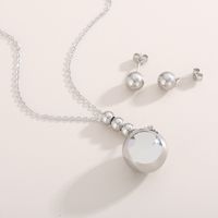 Titanium Steel 18K Gold Plated Casual Simple Style Plating Ball Jewelry Set main image 9