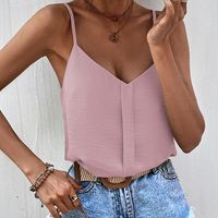 Women's Vest Tank Tops Vacation Sexy Simple Style Solid Color main image 2