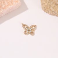Simple Style Star Moon Heart Shape Copper Plating Inlay Zircon Charms sku image 14