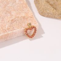Simple Style Star Moon Heart Shape Copper Plating Inlay Zircon Charms sku image 17