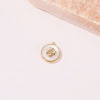 Simple Style Star Moon Heart Shape Copper Plating Inlay Zircon Charms sku image 15