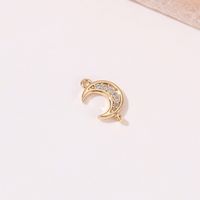 Simple Style Star Moon Heart Shape Copper Plating Inlay Zircon Charms sku image 3