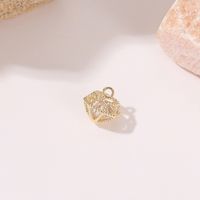 Simple Style Star Moon Heart Shape Copper Plating Inlay Zircon Charms sku image 9