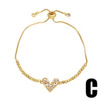 Streetwear Infinity Heart Shape Copper Beaded Plating Inlay Zircon 18k Gold Plated Bracelets main image 4