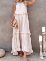 Women's Regular Dress Casual Vacation Round Neck Sleeveless Solid Color Maxi Long Dress Holiday Daily main image 2